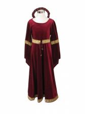Girl's Velvet Medieval Tudor Gown Age 6 - 7 Years